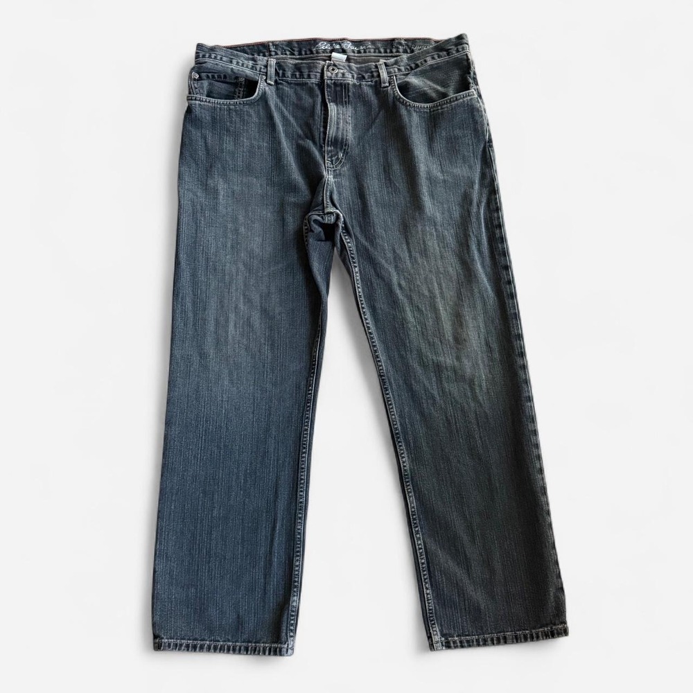 Eddie Bauer dark wash straight leg denim jeans, 40x32